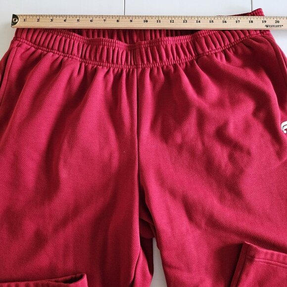 Fabletics Sweatpants Women 2X Red Pockets Fleece Inside FB5732 Active Athleisure - Picture 4 of 16